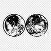 Modern Eren Eren Yeager Ackerman Clipart Patches For Clothes Large Anime Patches Heat Transfer Vinyl Sticker Iron On Transfers For Clothes