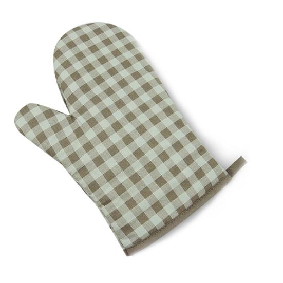 1Pc Dots Grids Print Oven Mitt Heat Resistant Protector Kitchen Holder Glove