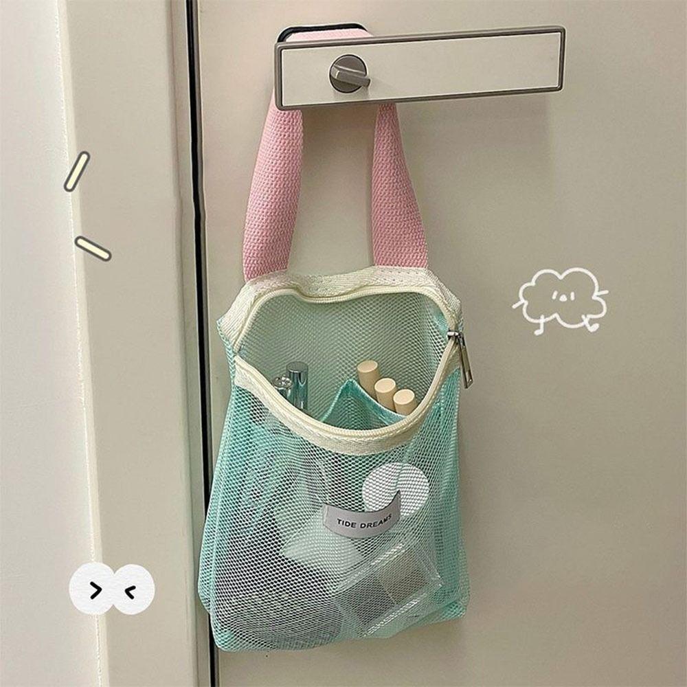 Transparent Mesh Toiletry Bag Portable Makeup Bag Gifts Beach Bag