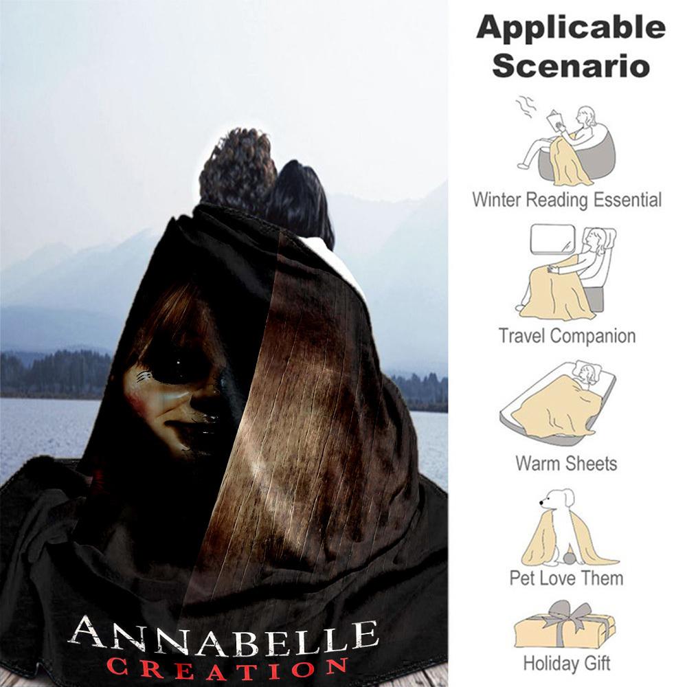 1PC Annabelle Creation Outdoor Flannel Blanket Soft Plush Decor for Picnics, camping,Bedroom, Playroom, Office1211A