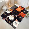Cute Cartoon Cat Pattern Area Rug, Multicolor Modern Home Decor Suitable for use as an anti-slip for living room bedroom sofas