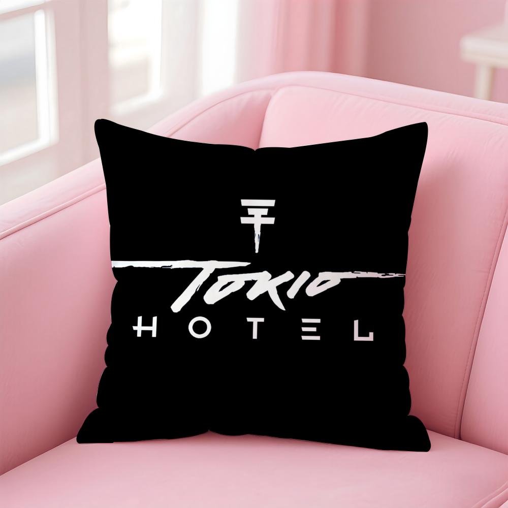 Band T-Tokio H-Hotel Cushion Cover Comfortable Reversible Pillow Cover Ideal for Car Sofa Bedroom & Beyond