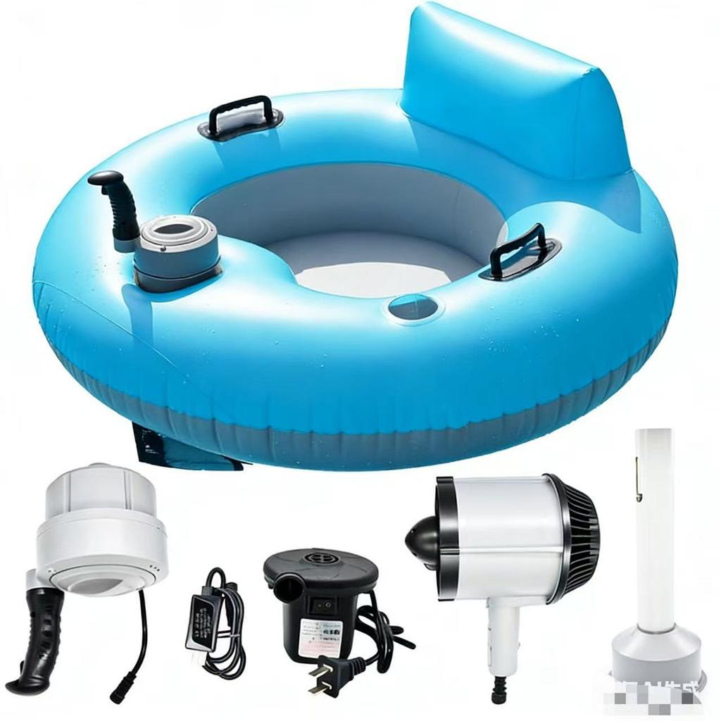 Chaise Longue Gonflable Double Électrique, Support Flottant pour Bateau Moteur d'Eau, Propulseur de Piscine, Bateau Flottant pour Adulte, Équipement Portable de Sports Nautiques