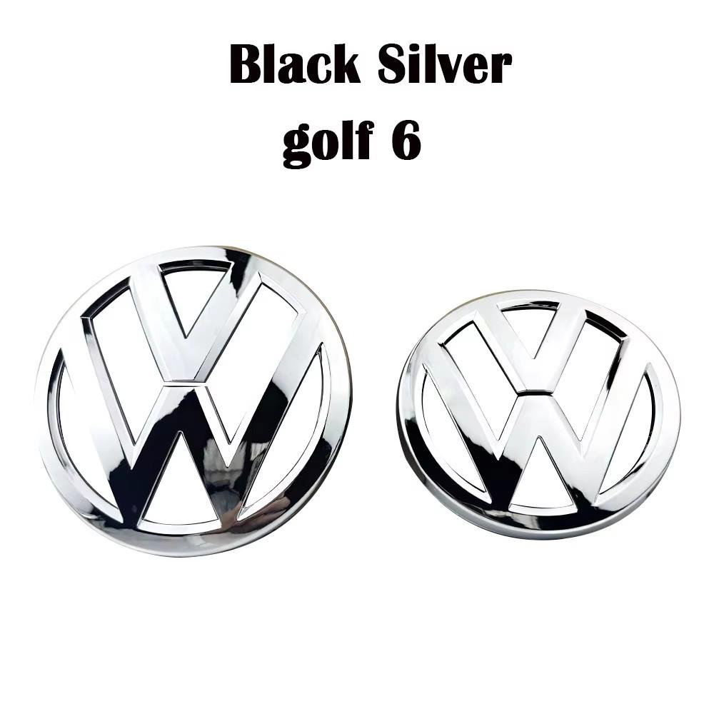 qqq- Replace 2pc Car Front Grille Badges Cover Rear Trunk Emblem Covers Stickers For Volkswagen VW GTI Golf 5 MK6 Golf 7 MK7.5