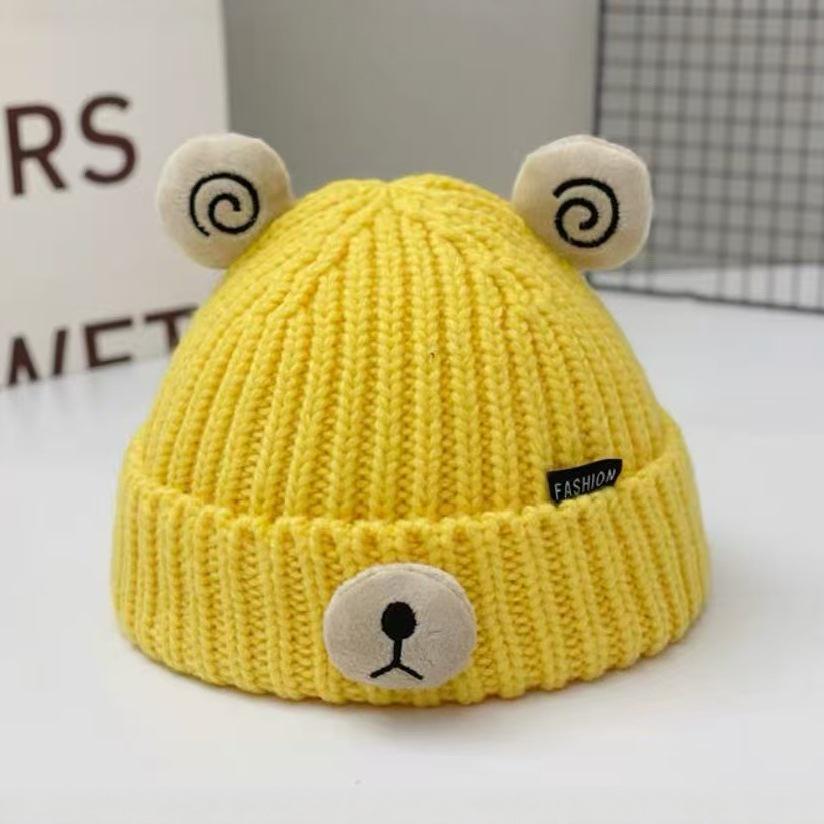Children's Warm Frostproof Knit Wool Hat with Cute Ears for Baby Boys & Girls