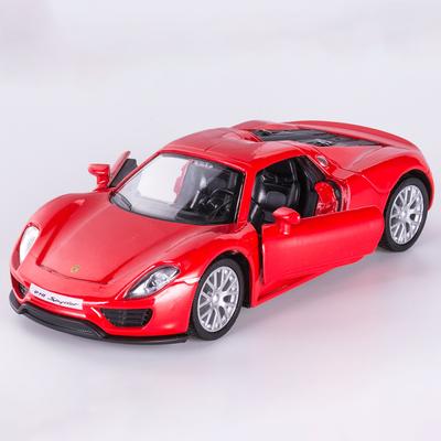 Modello di auto in fusione 918 in scala 1/36, macchinina in lega di zinco per bambini, veicoli da tirare indietro macchinina per bambini piccoli bambini ragazzi ragazze regalo