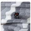 Coral Fleece Bath Towel Set: Thick, Double-Sided Absorbent, Soft, Lint-Free, Three-Color Wavy Design.