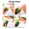 Spiral Cutter Peeler Set Stainless Steel Vegetable Spiralizer for Cucumber Carrot Ergonomic