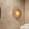 Retro Restaurant Background Wall, Homestay Zen Tea Room Circular Bedside Wall Lamp