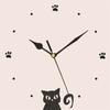 24cm Creative Nordic Clock Wall Clock Mute Does Not Tick Cat Decorated Clock for Living Room Bedroom Study Outdoor Decoration