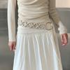 Handmade Woven Woven Tie Belt Soft Cotton Braided Waist Chain Ethnic Style Dress Belt