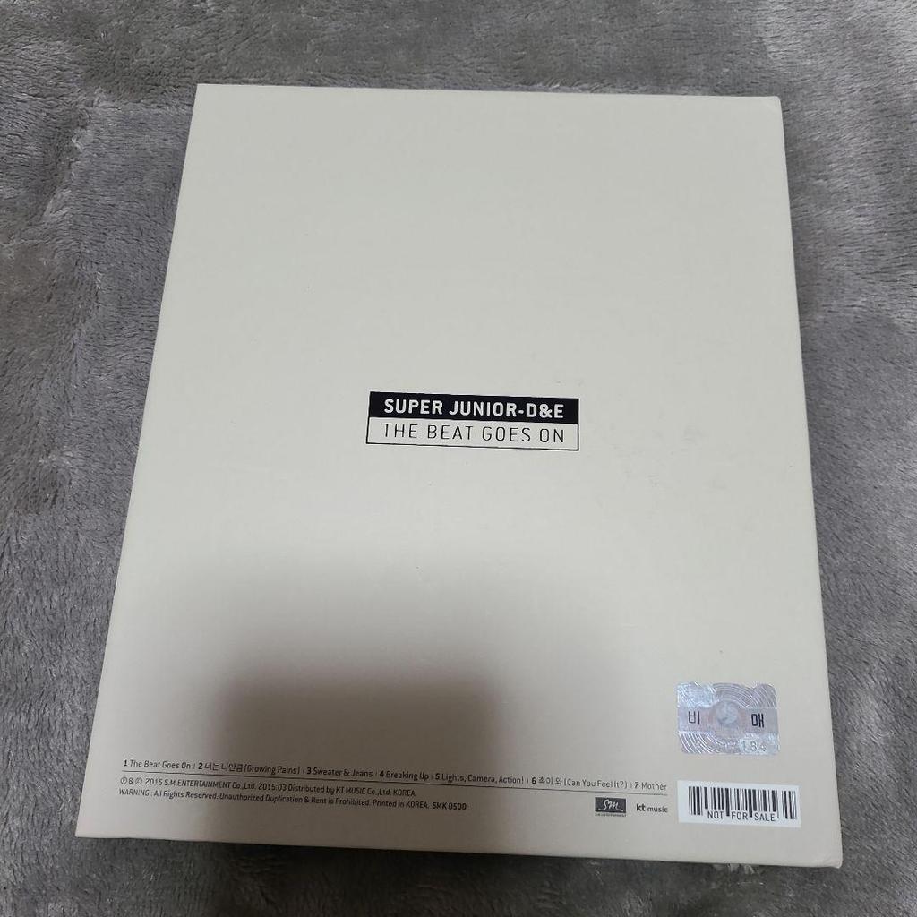 [USED] SUPER JUNIOR D&E THE BEAT GOES ON Autograph