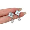 High-End Zirkon Blumen Muschel Ohrstecker für Damen: Modisches, Luxuriöses, Süßes, Vielseitiges Accessoire