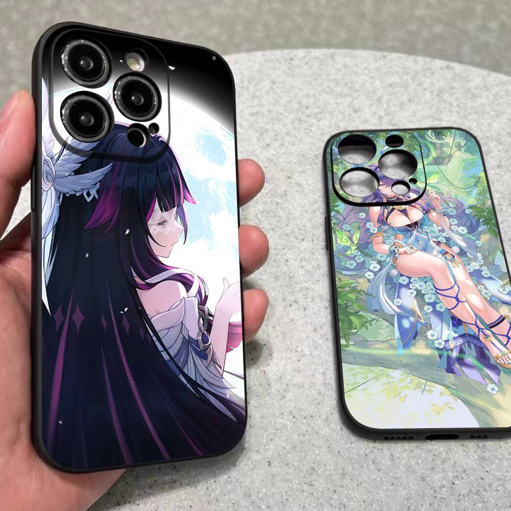 Genshin Impact Song Of The Welkin Moon Phone Case For IPhone 17 Air 16 15 14 Plus 13 12 Mini 11 Pro Max Black Cover