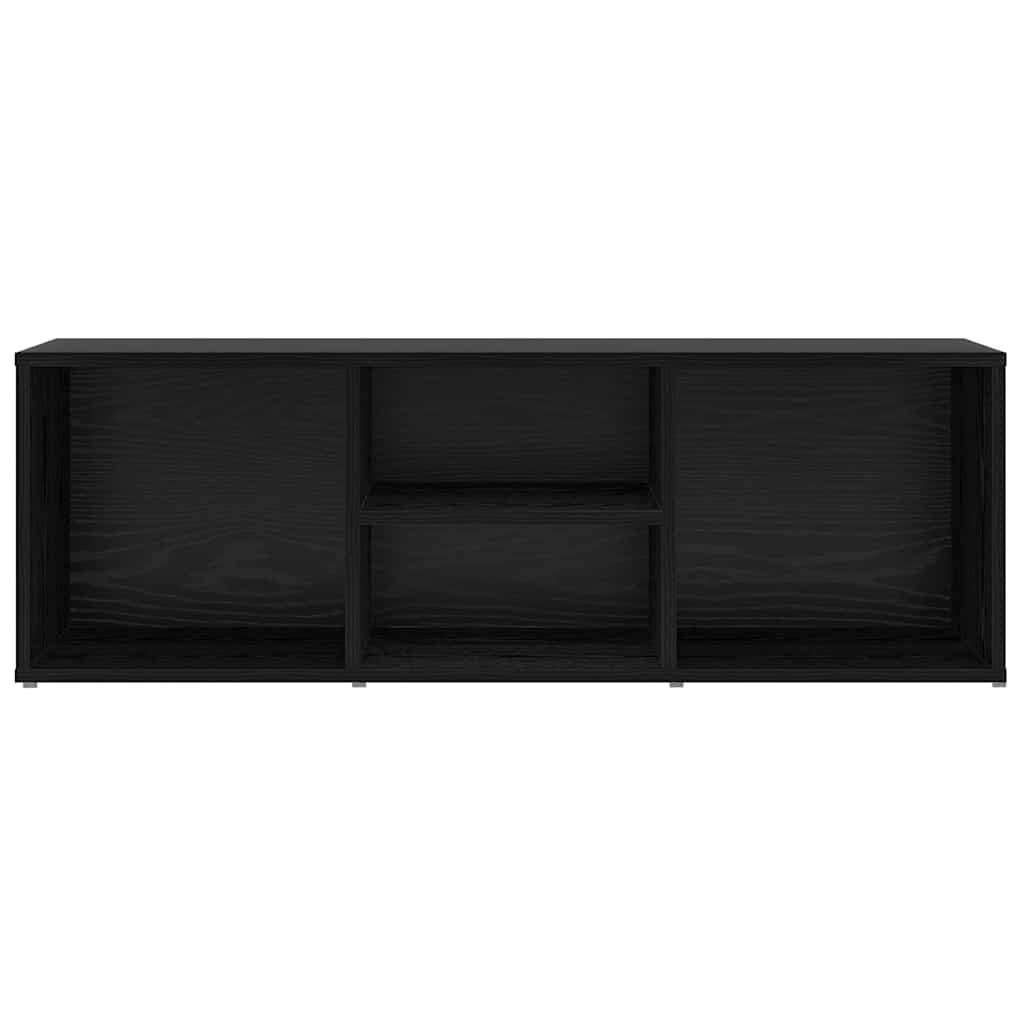 Shoe Bench Black Oak Effect 102 x 35 x 35 cm Engineered Wood