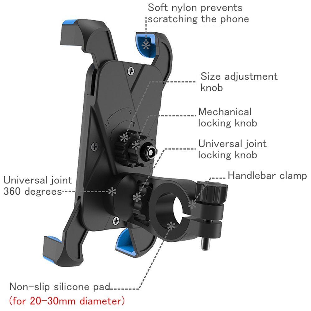 Bicycle Phone Holder Bike Handlebar Clip Stand Mechanical Holder for Phone Handlebar Mount Holder