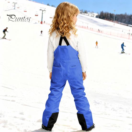 Snowboarding Pants Children Kids Insulated Snow Bib Overalls Waterproof Winter Warm Bibs Snowboard Ski Windproof Snowsuit for Boys Girls