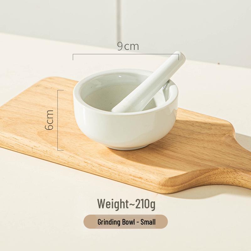 Krémový keramický drtič česneku a zázvoru - Drtič doplňků stravy a kreativní kuchyňský gadget