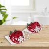 2pcs Rose Red Wrist Corsage Diamond Rose Bridal Wrist Flower Beautiful Wedding Corsage  For Wedding
