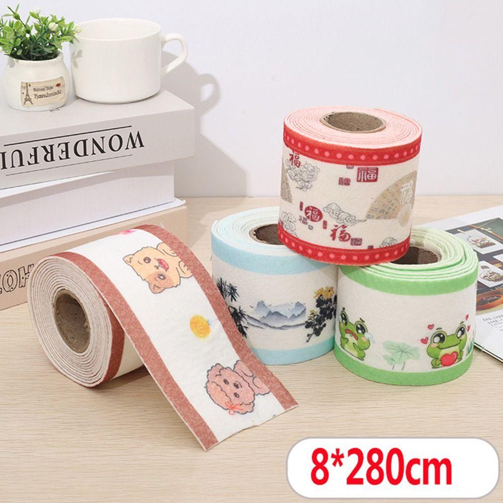 Non-woven Sink Tape Cartoon Self-adhesive Toilet Caulk Tape Waterproof Moisture-absorbing Window Water-absorbing Sticker