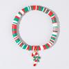 Christmas Polymer Clay Bracelet For Women Christmas Tree Gloves Walking Stick Pendant Bracelets Party New Year Festival Jewelry