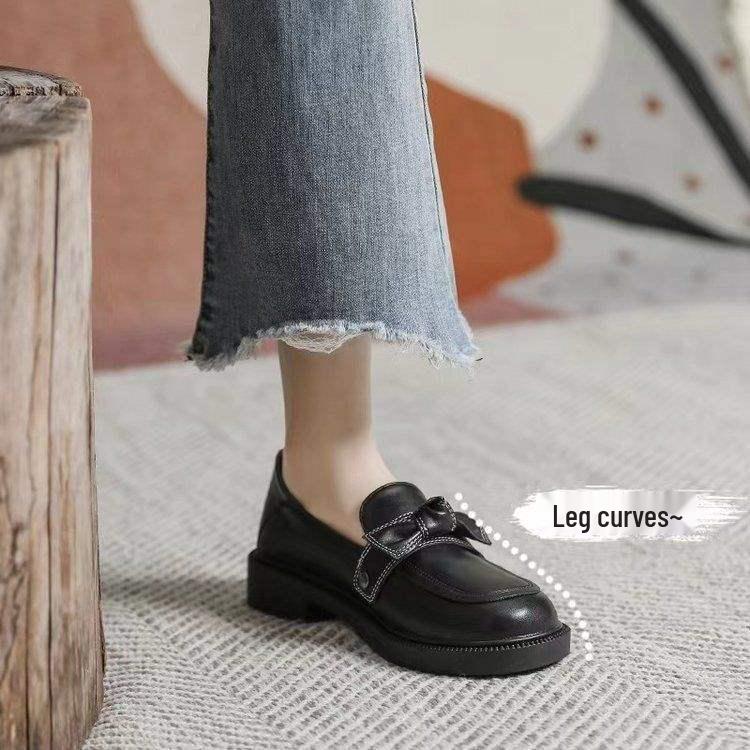 

Женские лоферы из мягкой кожи в британском стиле - Коллекция весна/лето/осень 2025 35 чёрный