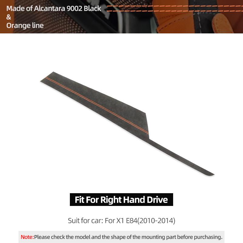 For BMW X1 E84 Made of Alcantara Dashboard Panel trument Trims Strips Performance Stickers Car Interior Tuning Accessories