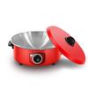 Red Multi Functional Hot Pot Dormitory Portable Electric Boiling Pot Household Large Capacity Cooking Utensil