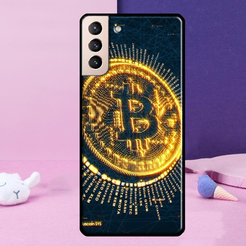 Bitcoin BTC Case For Samsung Galaxy S23 S22 Ultra S21 S20 FE Note 10 20 Ultra S8 S9 S10 Plus Cover