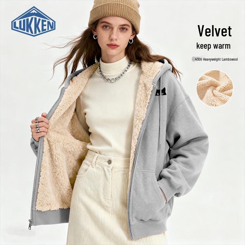 LUKKEN Fleece Lined Full-Zip Hoodie