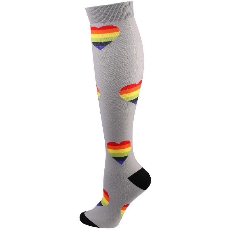 New Compression Socks Sports High Running Marathon Recovery Outdoor Cycling Hiking Riding Non-slip Stockings High For Men &Women