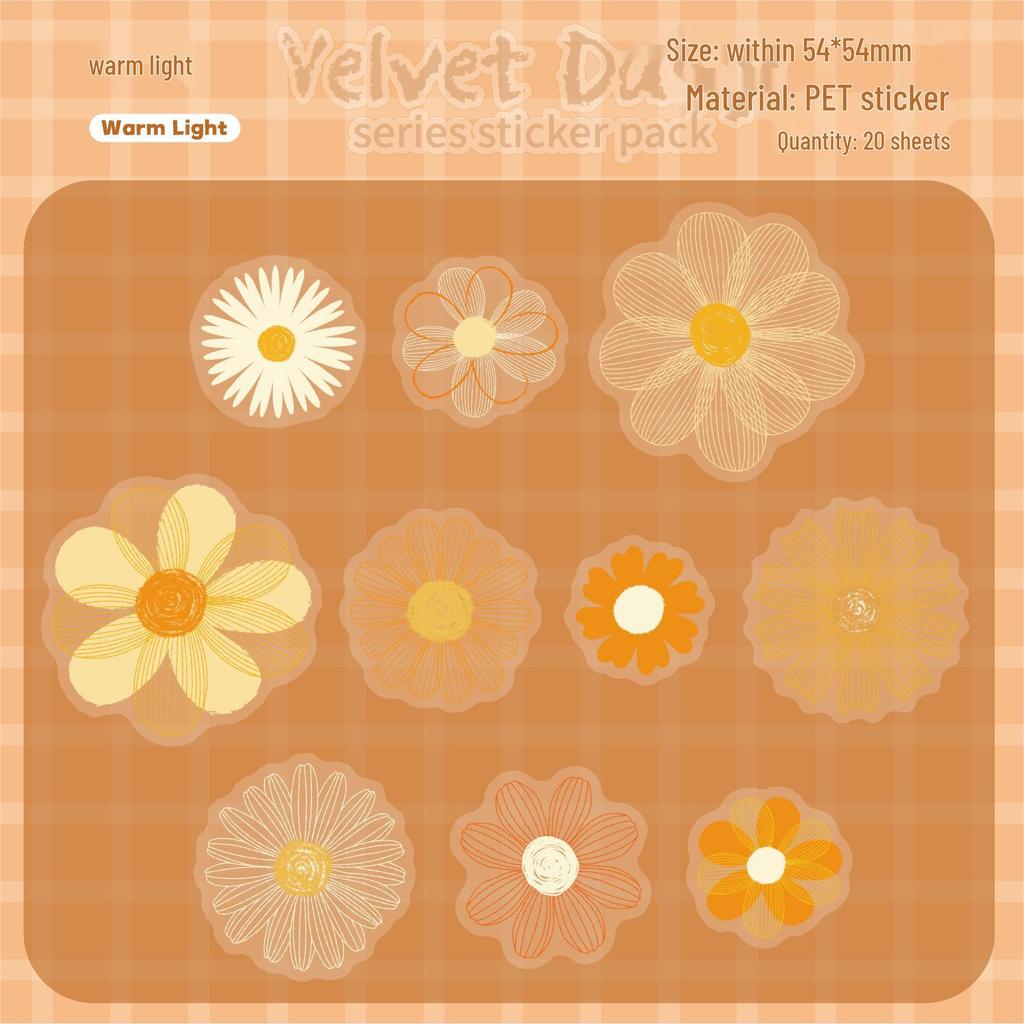 Retro Story DIY Kreatives Sticker-Set: Pastellserie
