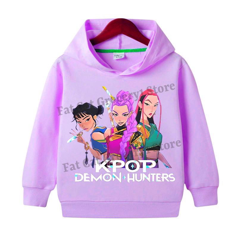 Kpop Mikiny Lovce démonů Dívky Chlapci Anime Rumi Mira Zoey Mikina Dětská Jaro Podzim Pulovr Dlouhý rukáv Dětské oblečení