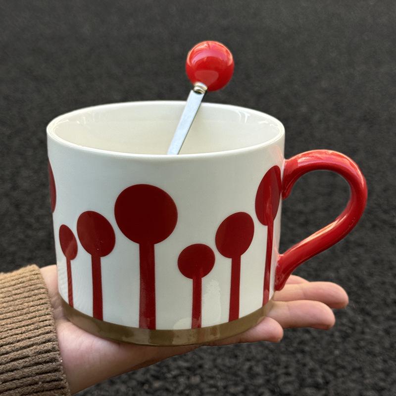 Festive Cups Niche Retro Ceramic Mugs Wedding Gifts for Girls Practical Souvenirs Gift Boxes