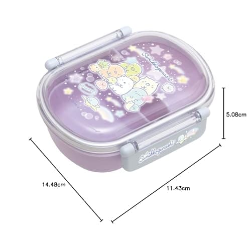 San-X Sumikkogurashi Lunch Market Fluffy Tight Lunch Box KA08802 Purple