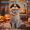 Small Dog Halloween Outfit Cat Pumpkin Pirate Hat, Cozy Pet Funny Hat Cosplay for Cats, Dogs, Holiday Party Accessory Costume Dogs
