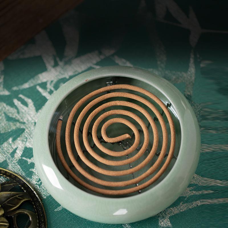 8 Hours Mosquito Repellent Coil Lemongrass Lemon Grass Mugwort Incense Herbal Fresh Scent Ornaments for Home Fragrance Holders