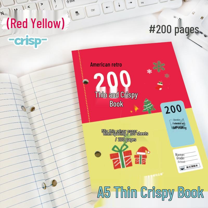 A5 Thin & Crispy Notebook: High-Value Journal for Daily Practice, Ideal for Junior/Senior High & Postgraduate Exam Prep