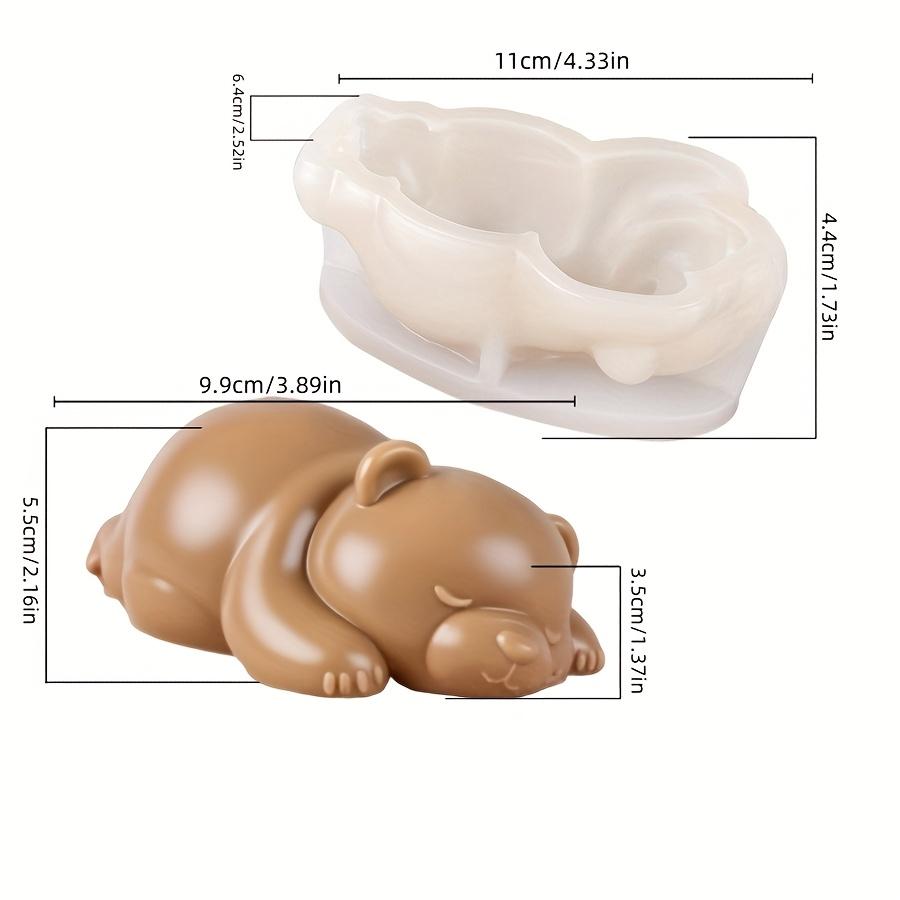 Cute Bear Design Silicone Mold for Pudding Ice Cream and Chocolate Perfect for DIY Ice Cubes and Cakes Cake Mold Papa Bear Mousse Mousse Mold