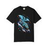 Stormcut Dragon Kite-Glass Fantasy T-Shirt Black Front Print Comfort Colors 1717