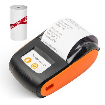 Receipt Printer 58mm Mini Thermal Printing Wireless BT USB Mobile PrinterCompatible with Android/iOS/Windows System
