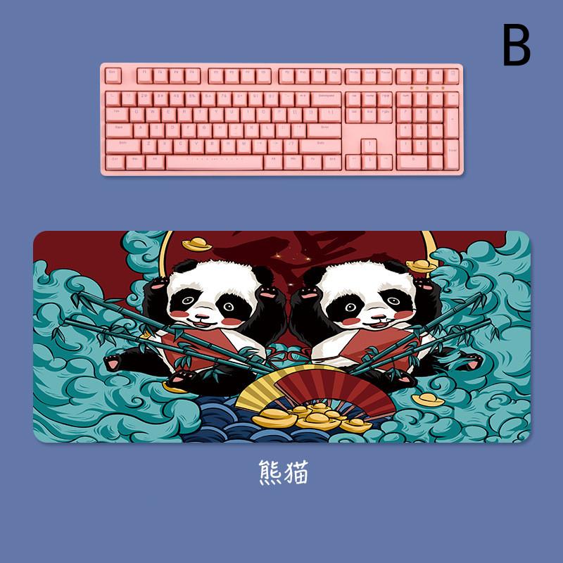 80*30cm Chinese Style Mouse Pad Game Player Computer Office Lock Side Table Laptop Keyboard Pad Desk Accessories