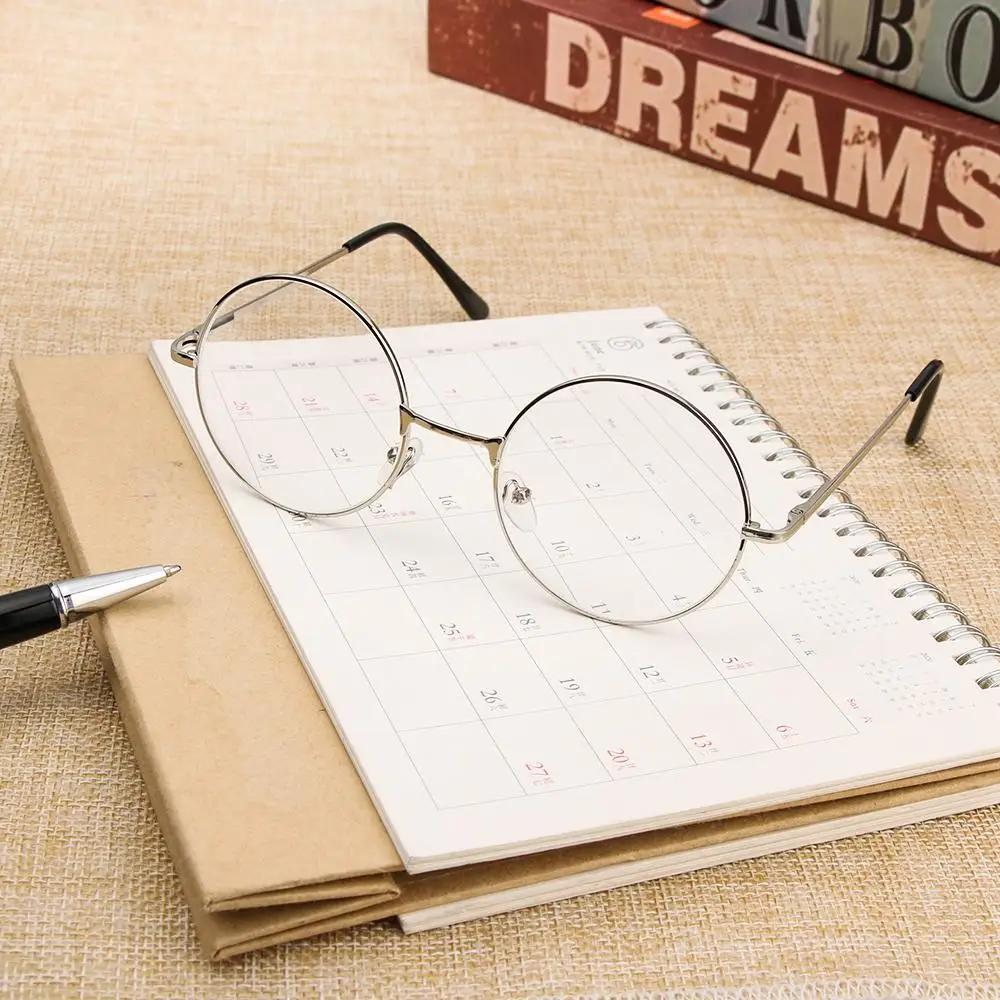 Metal Round Vintage Myopia Glasses Women Men Ultra Light Resin Reading Glasses Vision Care -1.00~-4.0 Diopter