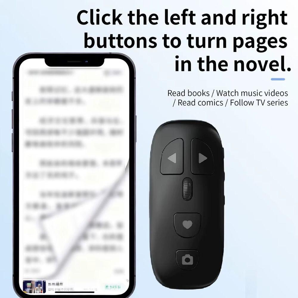 Zoom & Focus E-book Page Turner Stable Signal Transmission Wireless Selfie Shutter  Video Recording