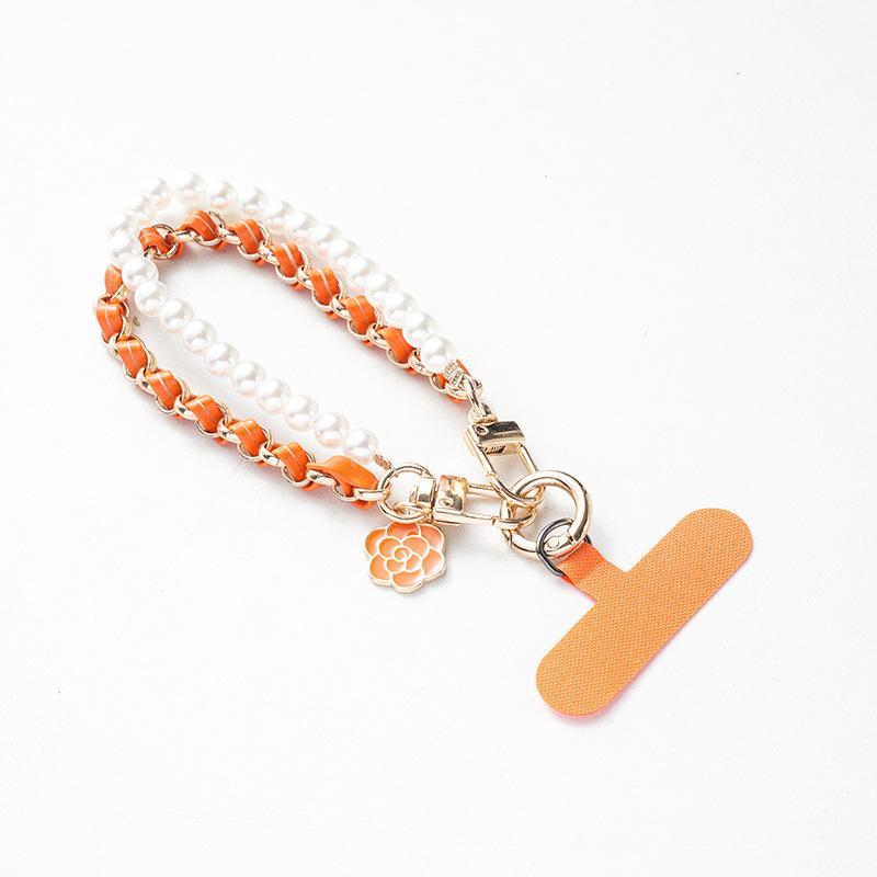 Xiaoxiangfeng Pearl Mobile Phone Chain Lanyard Wrist Mobile Phone Lanyard Lanyard Decorative Chain Wrist Lanyard
