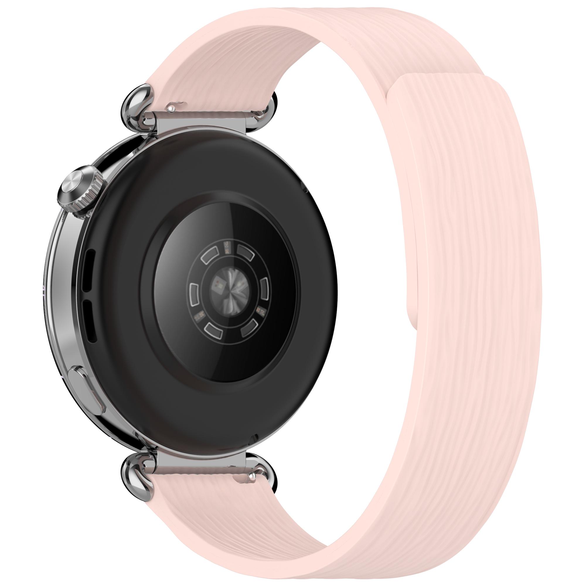 22mm Striped Silicone Strap for Huawei Watch GT 6/5/5 Pro/4 46mm/Watch Ultimate/Ultimate 2 Magnetic Watch Band