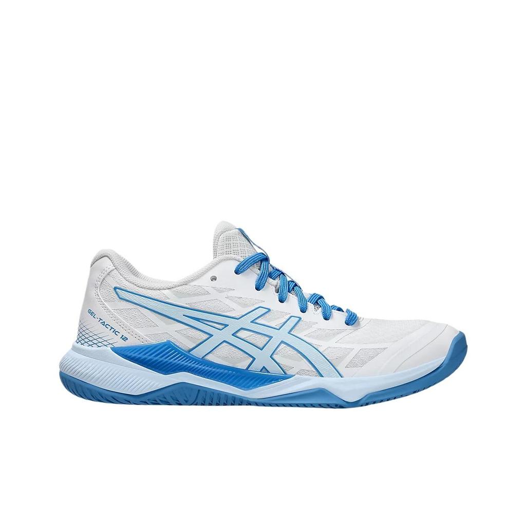 Asics Gel Tactic 12 White Light Blue Women Sneakers 1072A092-103
