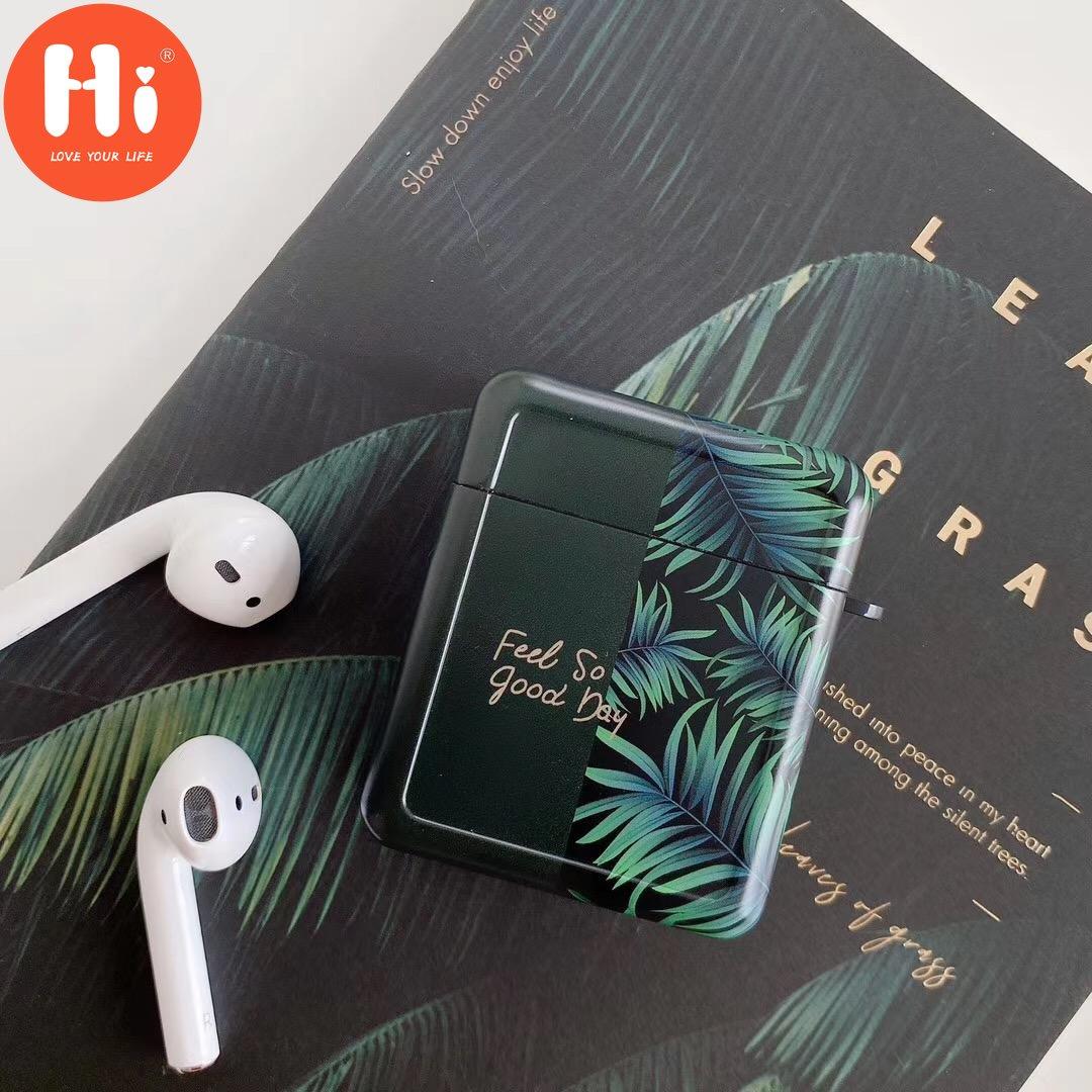 

Привет модный INS Green Leaf креативный защитный чехол для наушников для Airpods 1 2 Airpods Pro