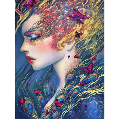 Pittura Diamante a Trapano Rotondo Completo Punto Croce Artigianale Ricamo Diamante 5D Fatto a Mano Paesaggio Animali Mosaico Strass Regalo Decorazione Casa