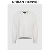 UR Women's Cutout V-Neck Long-Sleeve Knit Sweater